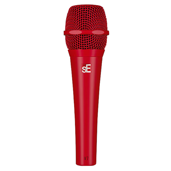 V7 Handheld Dynamic Vocal Microphone - Red
