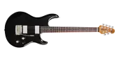 Ernie Ball Music Man - Luke 4 HH Electric Guitar with Case - Black Sparkle