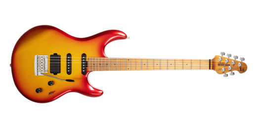 Ernie Ball Music Man - Luke 4 HSS Electric Guitar with Case - Fireball