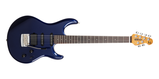 Ernie Ball Music Man - Luke 4 HSS Electric Guitar with Case - Butane Blue