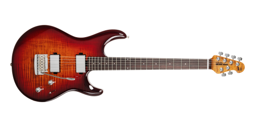 Ernie Ball Music Man - Luke 4 HH Maple Top Electric Guitar with Case - Afterburn