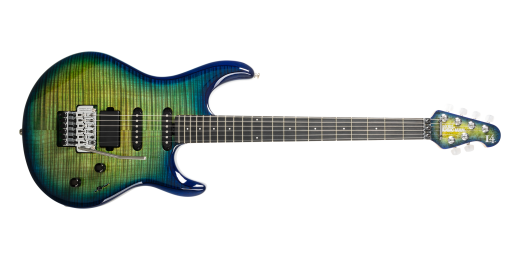 Ernie Ball Music Man - BFR Luke 4 HSS Electric Guitar with Case - Green Tide
