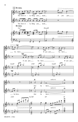 Believe (from Polar Express) - Ballard/Silvestri/Miller - 2pt