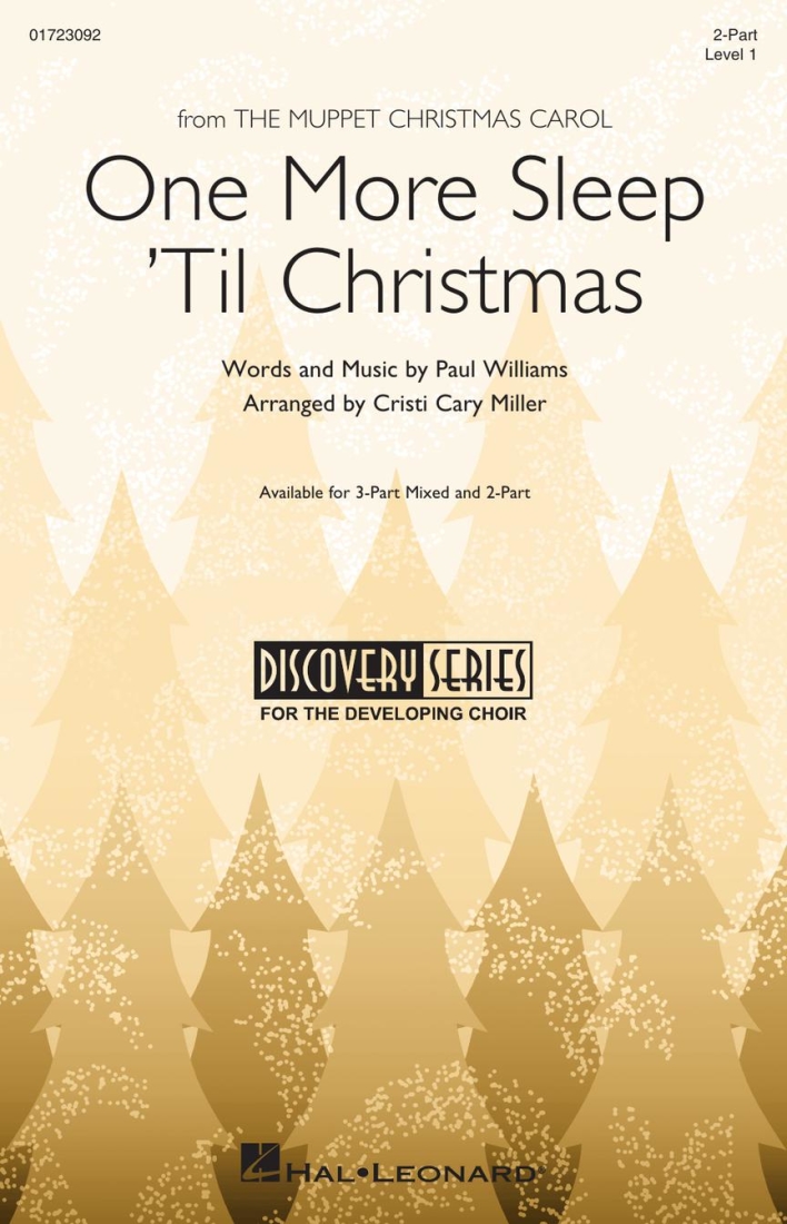 One More Sleep \'Til Christmas (from The Muppet Christmas Carol) - Williams/Miller - 2pt