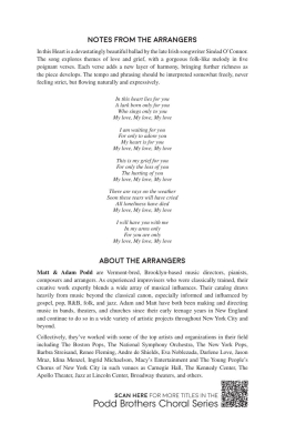 In This Heart - O\'Connor/Podd - SATB