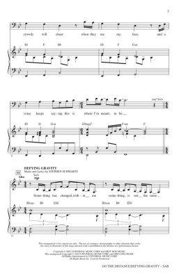 Go the Distance/Defying Gravity (from Hercules and Wicked) - Emerson - SAB