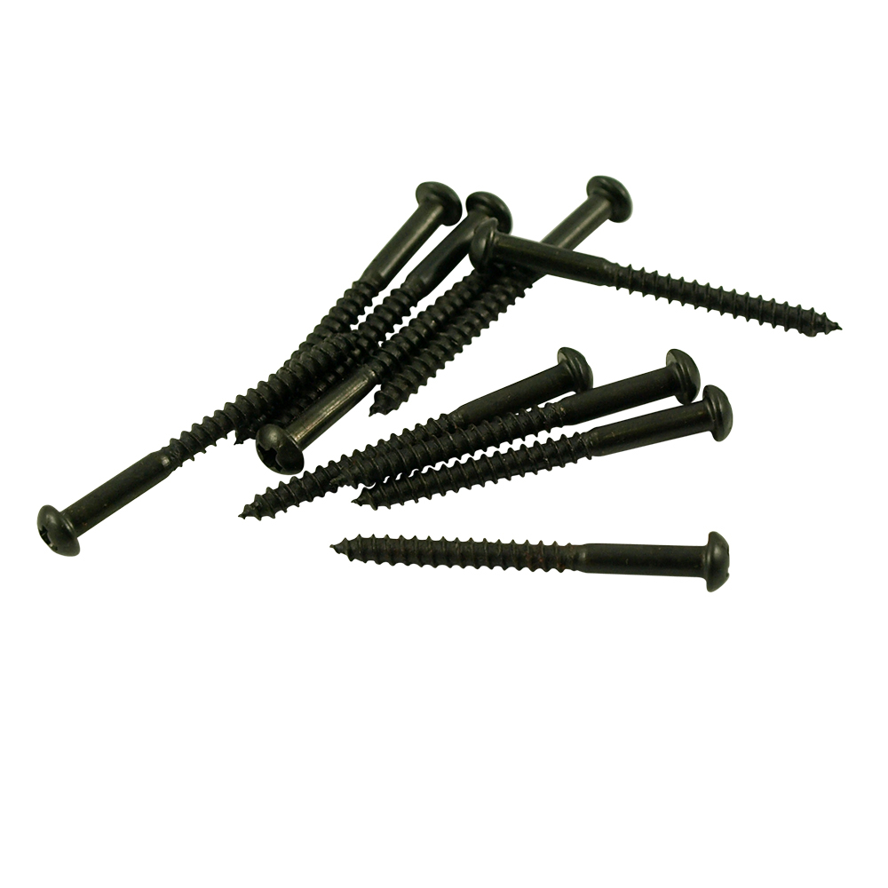 Bass Pickup Mounting Screws - Black (10)