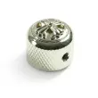 WD Music - Q-Parts Knobs With Cross Inlay - Dome Chrome