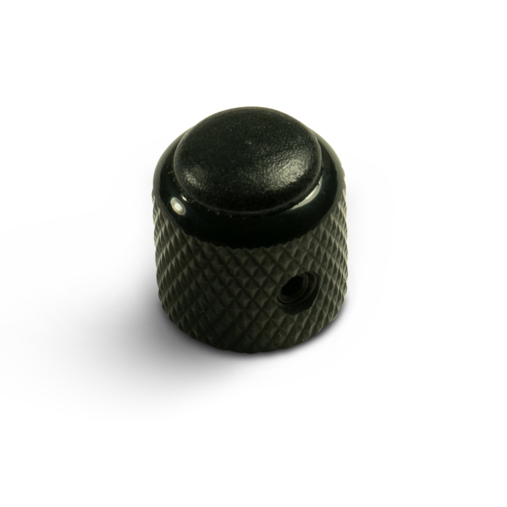 Q-Parts Knobs With Ebony Inlay - Mini Dome Black