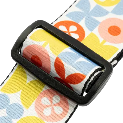 Mid Century Modern Strap - Pink/Green/Red Retro Flower