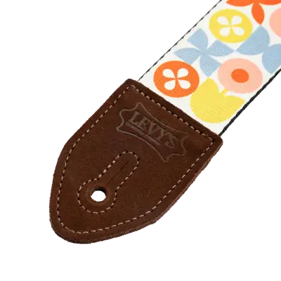 Mid Century Modern Strap - Pink/Green/Red Retro Flower