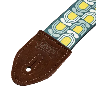 Mid Century Modern Strap - Blue/Green/White Mod Tulip