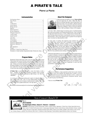 A Pirate\'s Tale - La Plante - Concert Band - Gr. 3