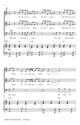 What Was I Made For? (from \'\'Barbie\'\') - Eilish/Emerson - 3pt Mixed