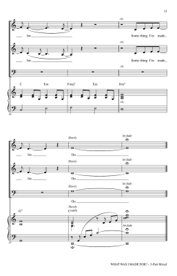 What Was I Made For? (from \'\'Barbie\'\') - Eilish/Emerson - 3pt Mixed