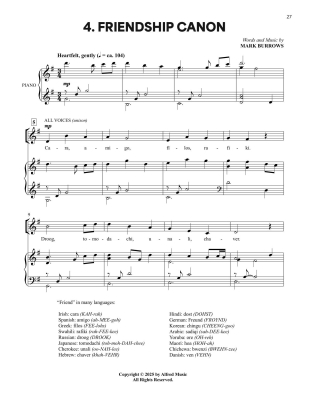 Concert Canons: Eight Performance-Worthy Rounds - Choral Voices/Piano - Book/Media Online