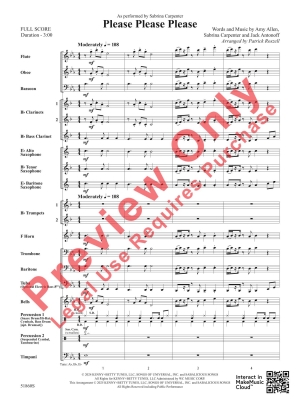 Please Please Please - Allen /Carpenter /Antonoff /Roszell - Concert Band - Gr. 2.5