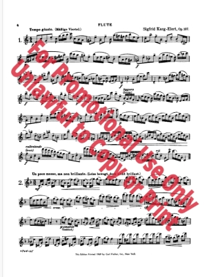 30 Caprices, Op.107 - Karg-Elert - Flute - Book