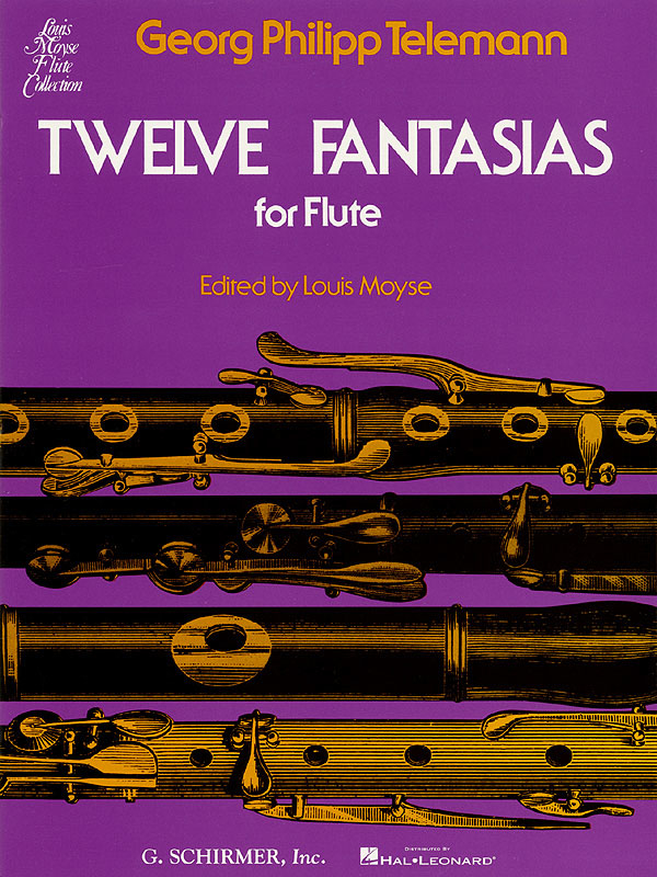 Twelve Fantasias for Solo Flute - Telemann/Moyse - Flute - Book