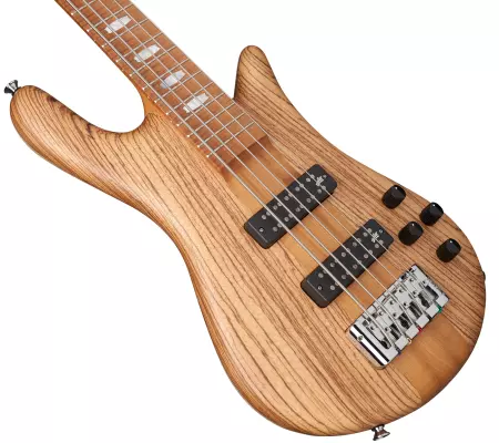 Euro 5 RST Zebrawood Limited Edition Bass Guitar - Natural Matte