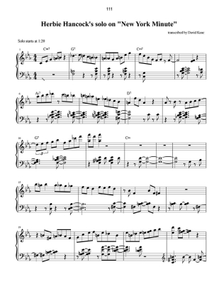 Playing Outside the Chord - Kane - Piano - Book