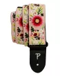 2\'\' Jacquard Guitar Strap - Pink Floral Garden