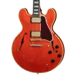 1959 ES-355 Reissue Electric Guitar with Hardshell Case - Light Aged Grapefruit Red