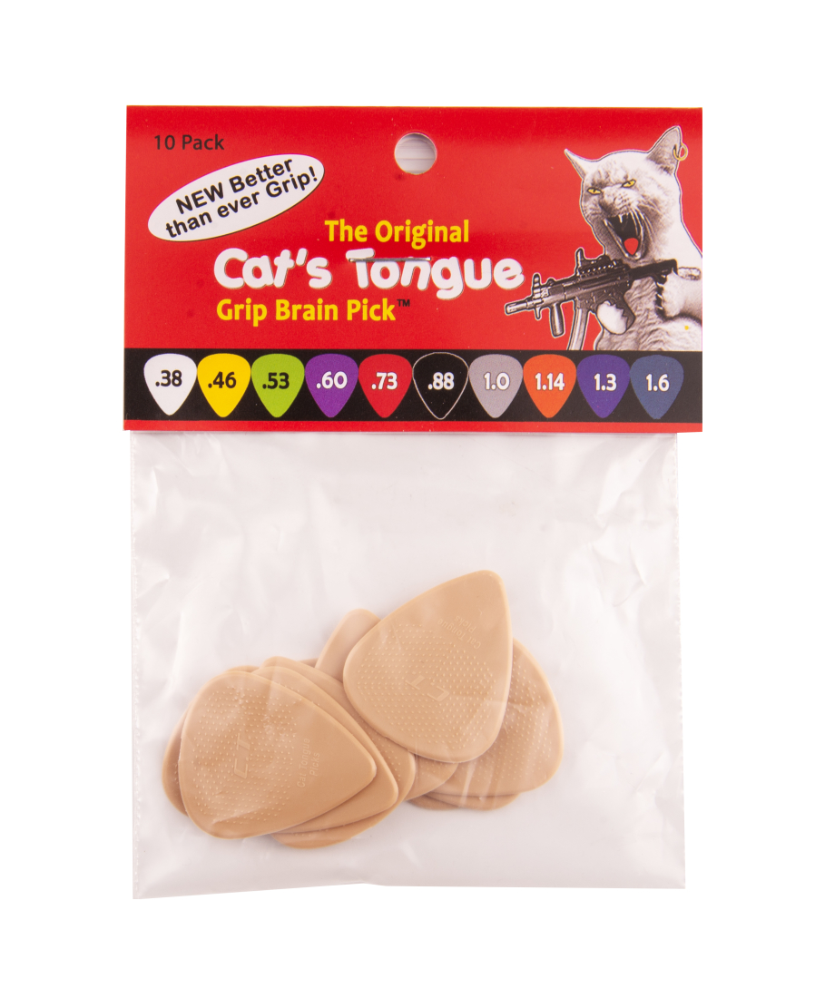 Grip Brain Picks (10 Pack) - .080 Tan