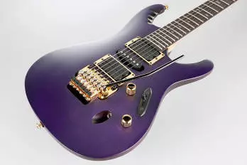 Herman Li Electric Guitar - Transparent Violet Flat