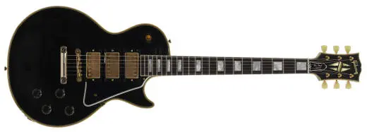 Gibson Custom Shop - 1957 Les Paul Custom Reissue 3-Pickup Electric Guitar with Hardshell Case - Light Aged Ebony