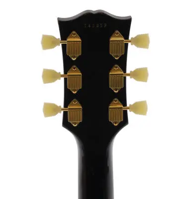 1957 Les Paul Custom Reissue 3-Pickup Electric Guitar with Hardshell Case - Light Aged Ebony