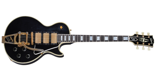 Gibson Custom Shop - 1957 Les Paul Custom Reissue 3-Pickup with Bigsby - Light Aged Ebony
