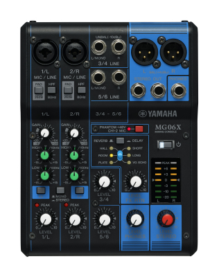 6 Channel MG Series Mixer w/Effects
