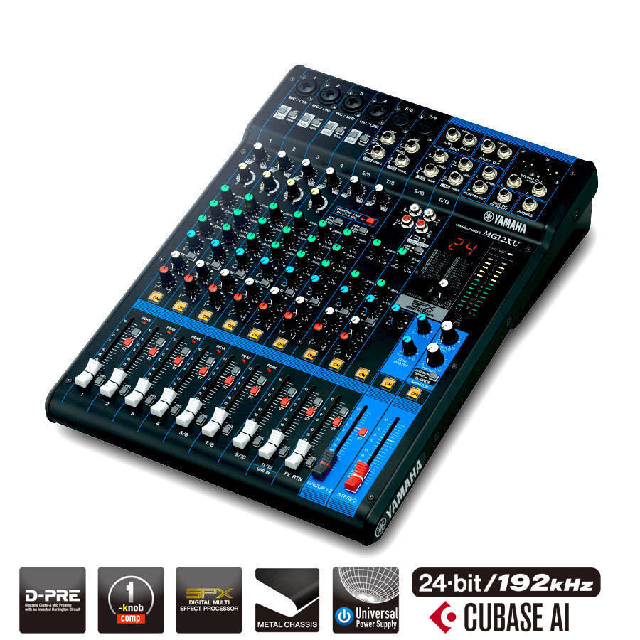 12 Channel MG Series Mixer w/Effects