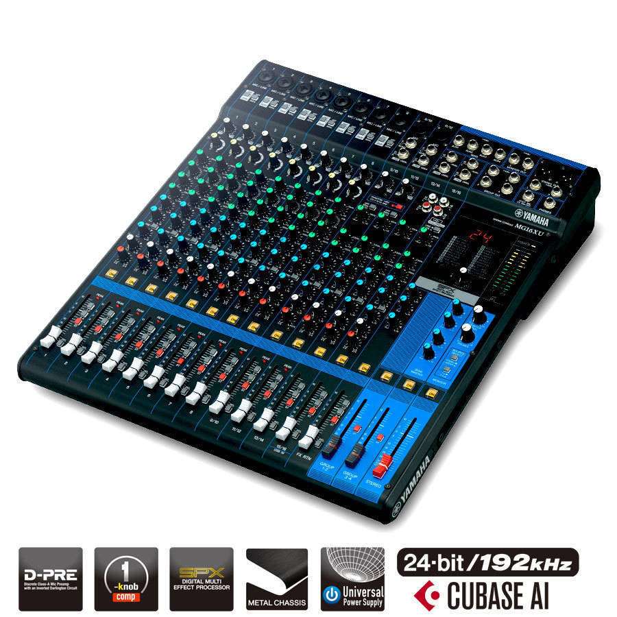 16 Channel MG Series Mixer w/Effects