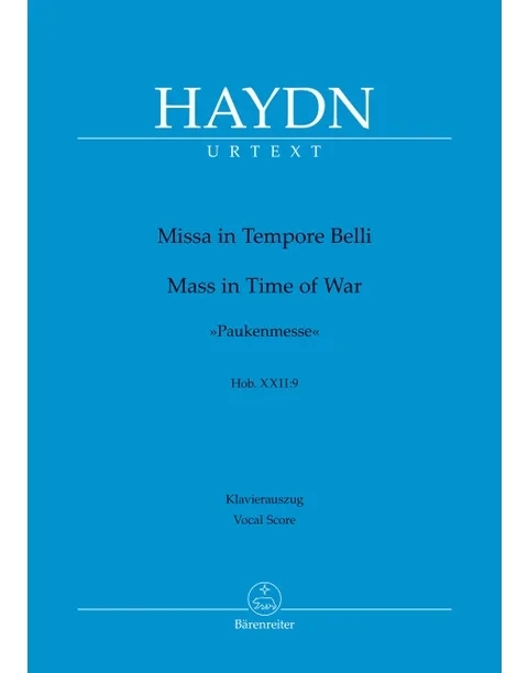 Missa in Tempore Belli Hob. XXII:9 \'\'Mass in Time of War\'\' - Haydn/Friesenhagen - Vocal Score