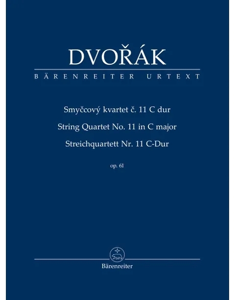 String Quartet no. 11 in C major op. 61 - Dvorak/Schick - Study Score - Book