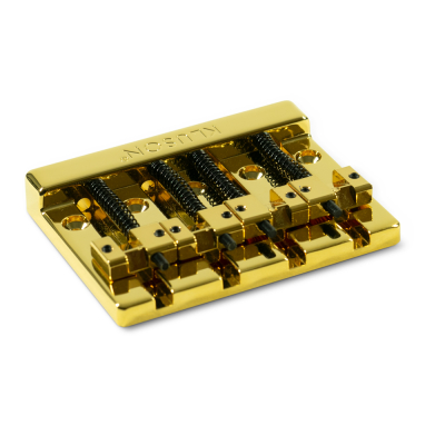 WD Music - Kluson High Mass 4 String Bass Bridge Zinc - Gold