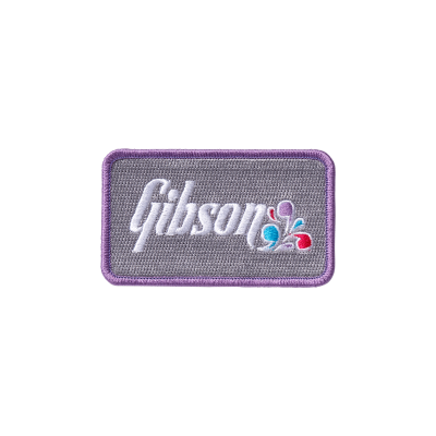 Gibson - 70s Floral Logo Iron-On Patch - 3.5