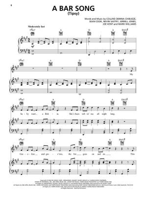 Chart Hits of 2024-2025: 14 Top Singles - Piano/Vocal/Guitar - Book