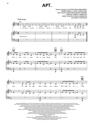 Chart Hits of 2024-2025: 14 Top Singles - Piano/Vocal/Guitar - Book