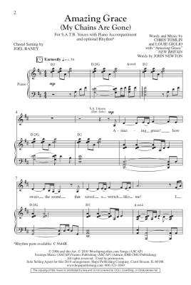 Amazing Grace (My Chains Are Gone) -  Tomlin/Giglio/Raney - SATB