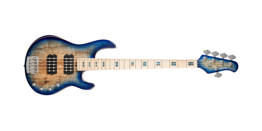 Ernie Ball Music Man - BFR StingRay Special 5 HH 5-String Bass with Case - Paua Blue Burst