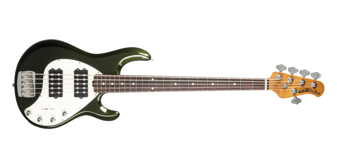 StingRay5 Special 5 HH 5-String Electric Bass with Case - Fallout Green
