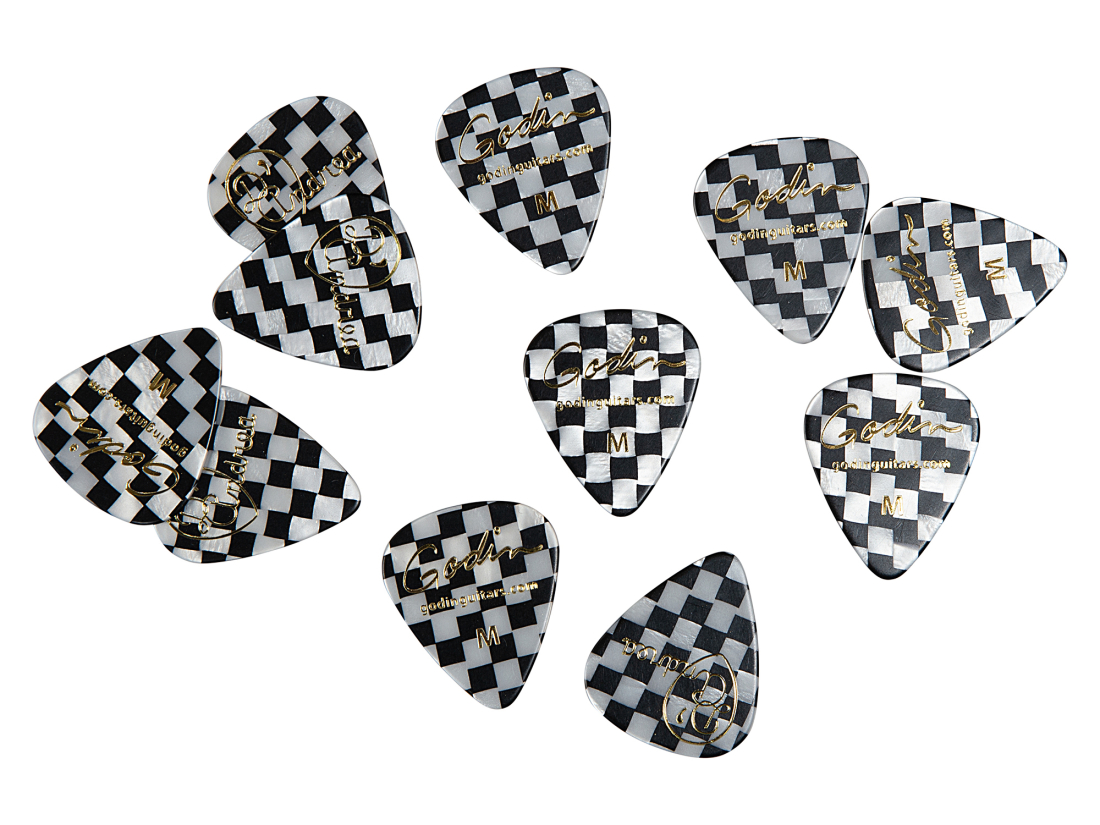 Checkerboard Picks - Medium (12 Pack)