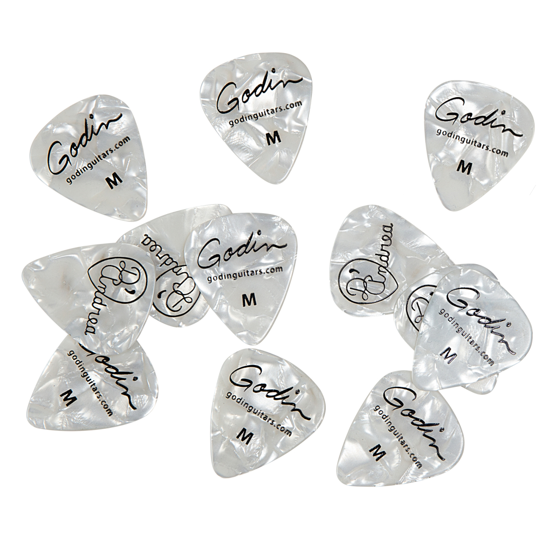 White Pearl Picks - Medium (12 Pack)