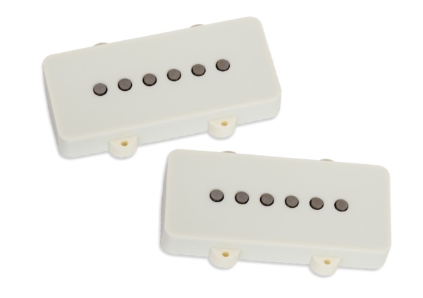 Hot Jazzmaster Silencer Pickup Set - Parchment Cover