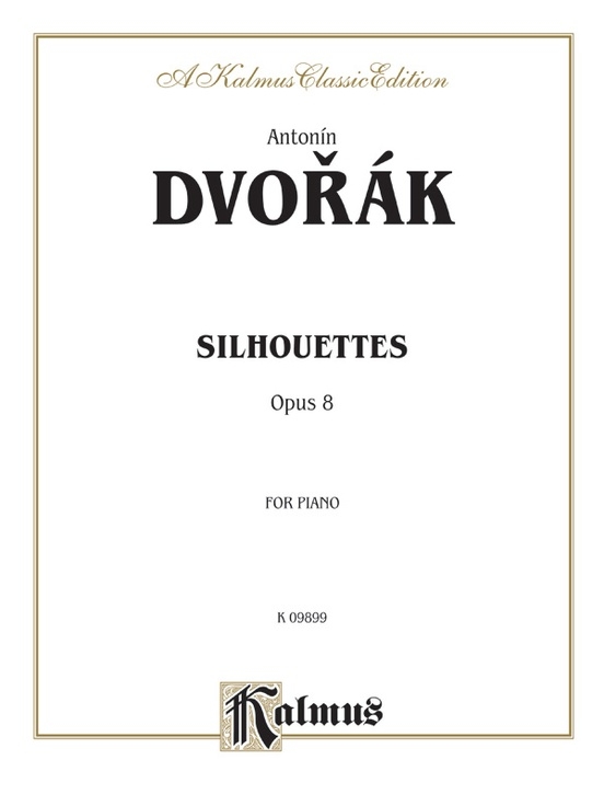 Silhouettes, Opus 8 - Dvorak - Piano - Book