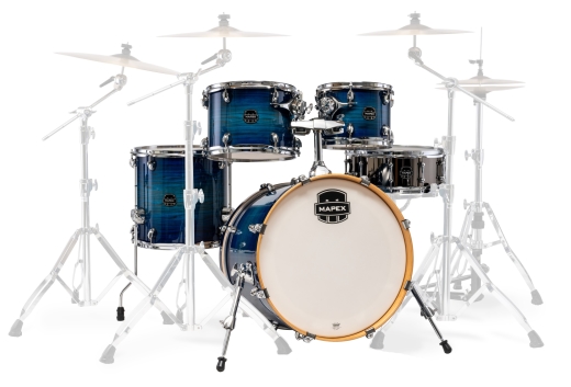 Mapex - Armory 5-Piece Shell Pack (20,10,12,14,SD) - Blue Wave Burst