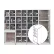 Wenger - AcoustiCabinet with 9 Small Compartments, Bottom Compartment and Waterfall Grille Door - Oyster